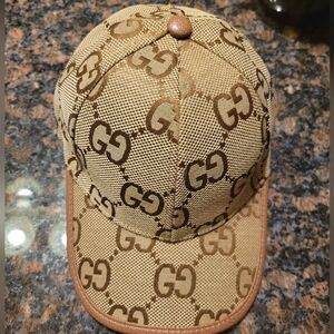 Gucci Brown Monogram Baseball Cap